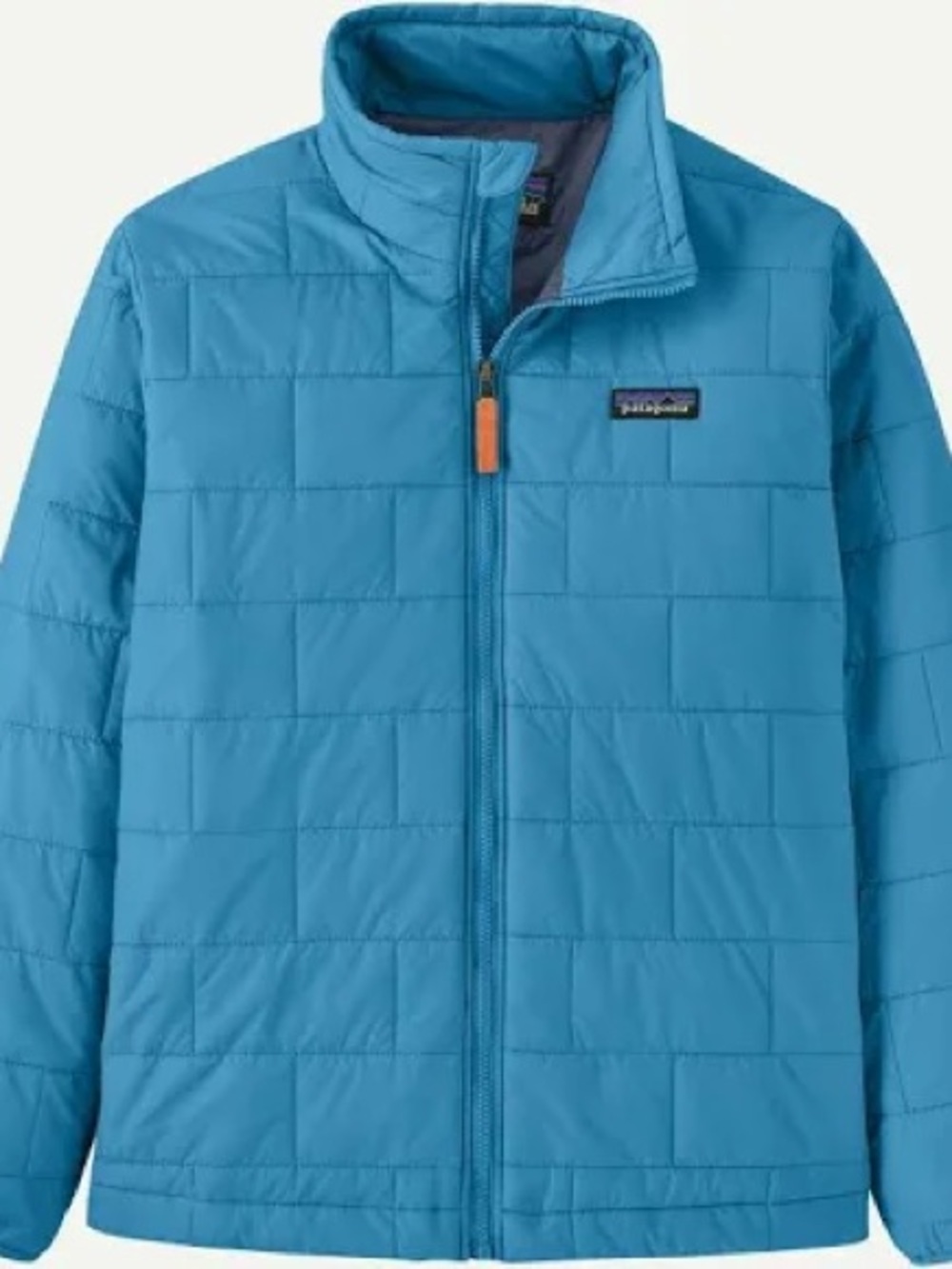 Patagonia Kids Teal Blue Quilted Puffer Jacket